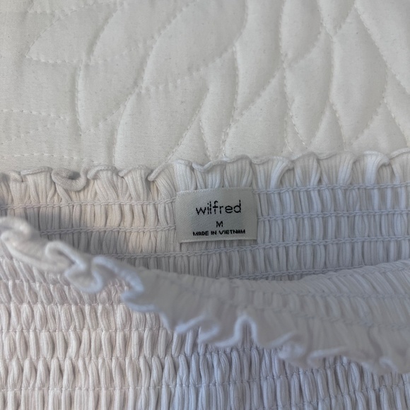 Aritzia White Summer Cropped Top - Picture 2 of 3